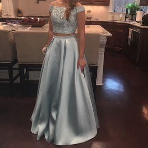 Alyce Paris two piece prom dress